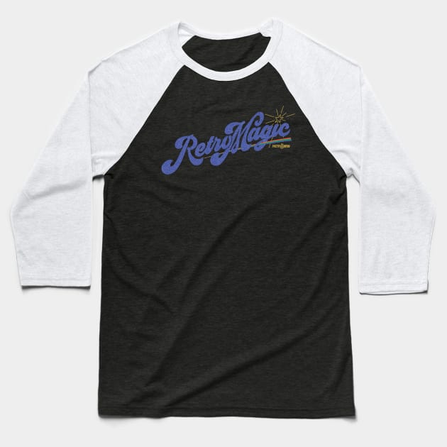 RetroMagic (Dark) Baseball T-Shirt by RetroWDW